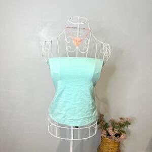 Rare polo by Ralph Lauren perfect vintage 90s y2k aqua/ turquoise blue tube top